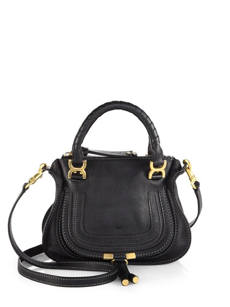 chloe mini marcie black|chloe marcie crossbody mini.